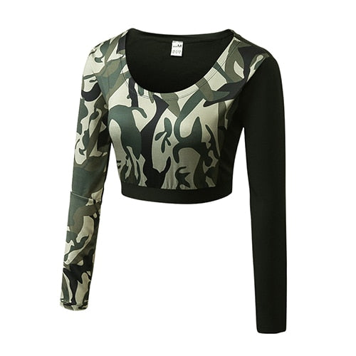 Women Sexy Camouflage Yoga Shirts And Pants