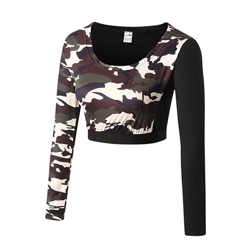 Women Sexy Camouflage Yoga Shirts And Pants